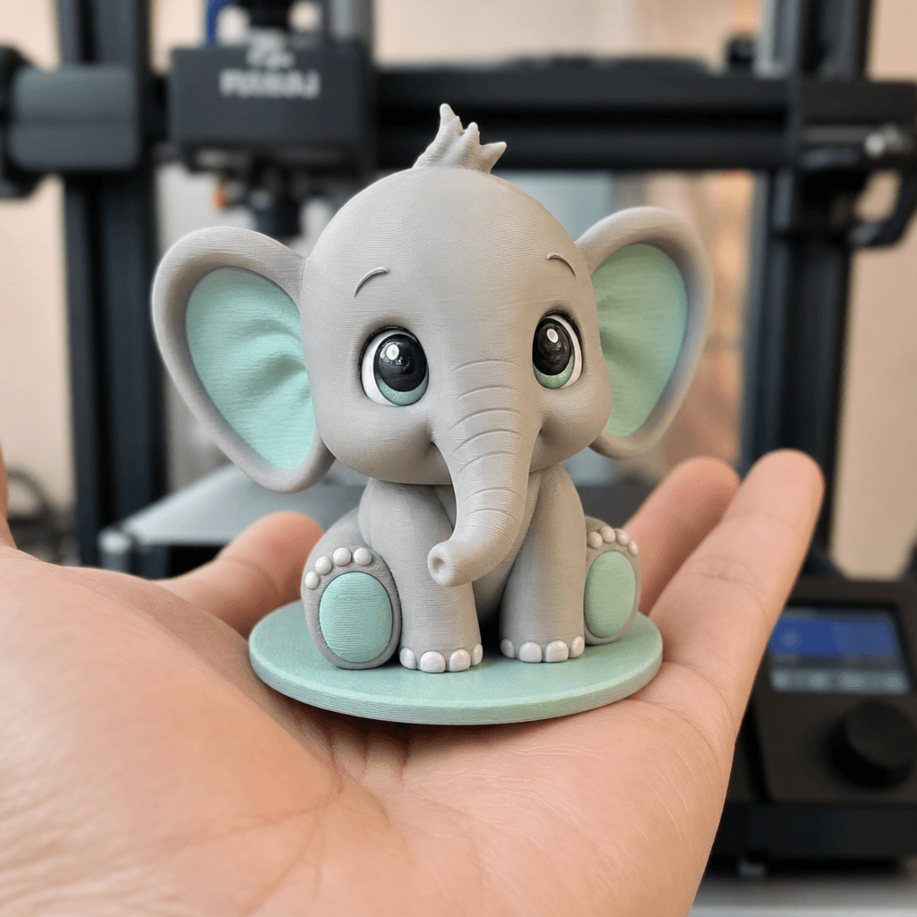 Фигурка слонче – 3D печат по поръчка